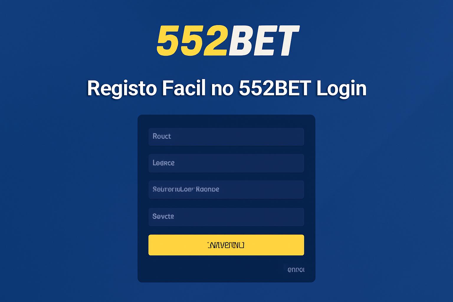 Não Perca tempo, o rRgistro na site 552BET